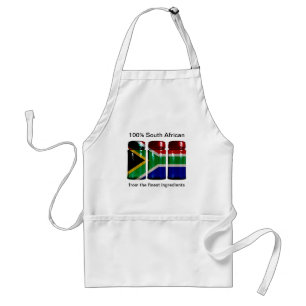 Südafrika-Flaggen-Gewürz rüttelt Schürze