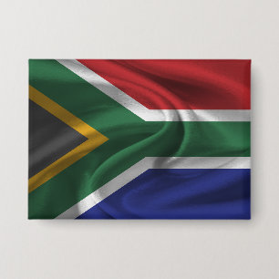 Südafrika-Flaggenknopf Button