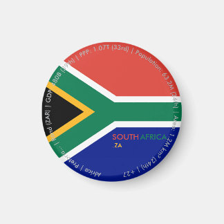 Südafrika-Flaggenmagnet Magnet