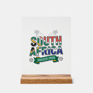 Südafrika Fußball 2026 Fußball Fett Land Typografi Acrylschild