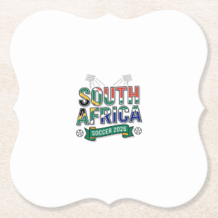 Südafrika Fußball 2026 Fußball Fett Land Typografi Untersetzer