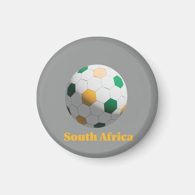 Südafrika Fußball Magnet (Vorne)