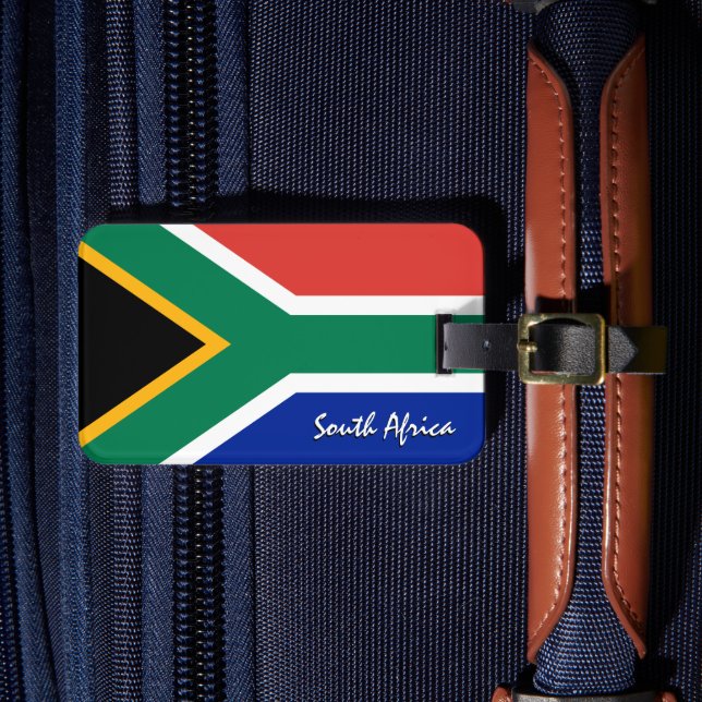 Südafrika Gepäckanhänger, patriotische afrikanisch Gepäckanhänger (Vorderseite Insitu 4)