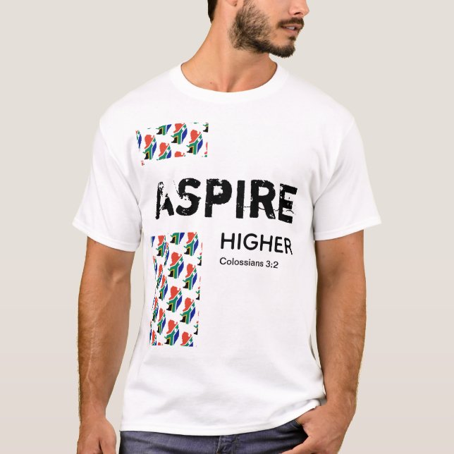 Südafrika - HÖHERE Christliche Schrift T-Shirt (Vorderseite)