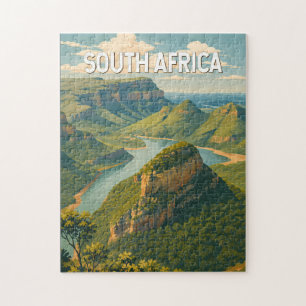 Südafrika-Illustration Reise Kunst Vintage