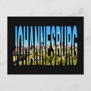 Südafrika Johannesburg Skyline Postkarte