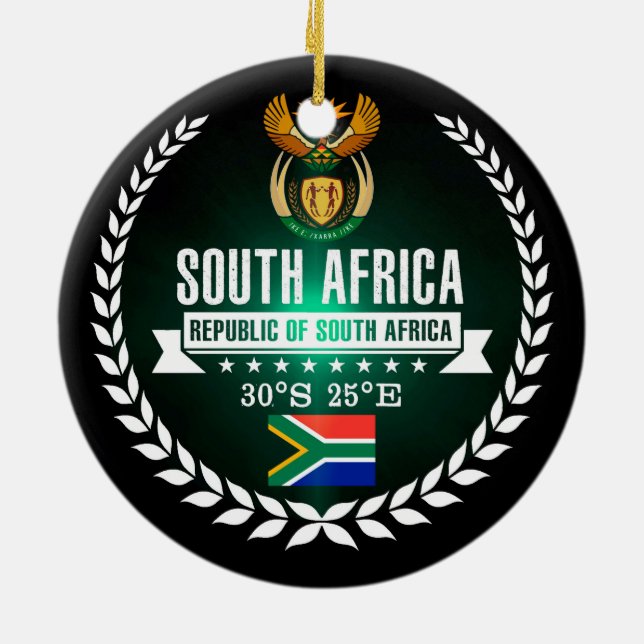 Südafrika Keramik Ornament (Hinten)