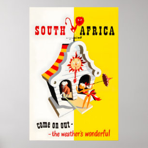 Südafrika Kunst Afrikanischer Druck Reiseplakat Poster