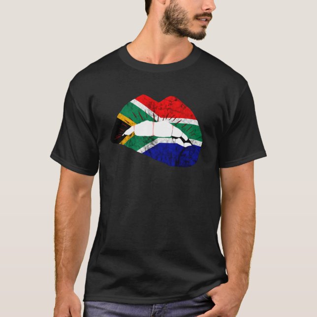 Südafrika Lipstick Afrika Ki T-Shirt (Vorderseite)