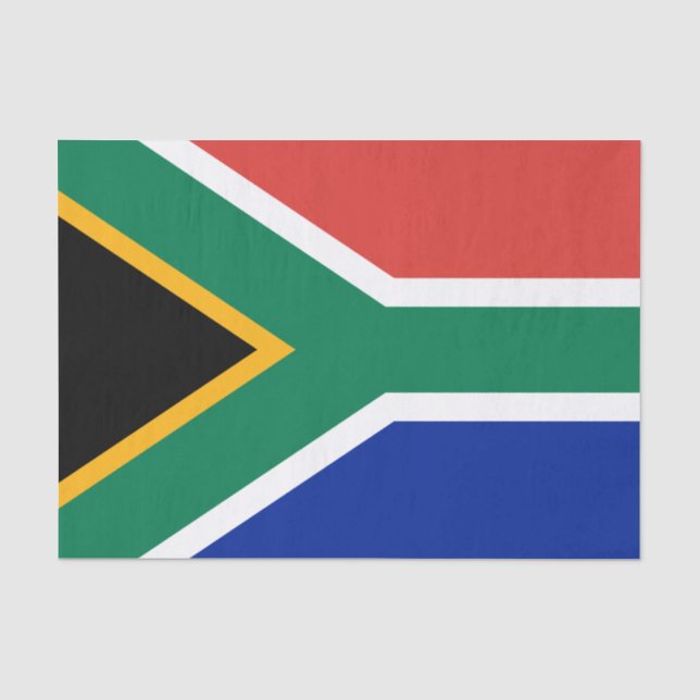 Südafrika Mode, afrikanisches Flaggentissuepapier Seidenpapier (Vorderseite)
