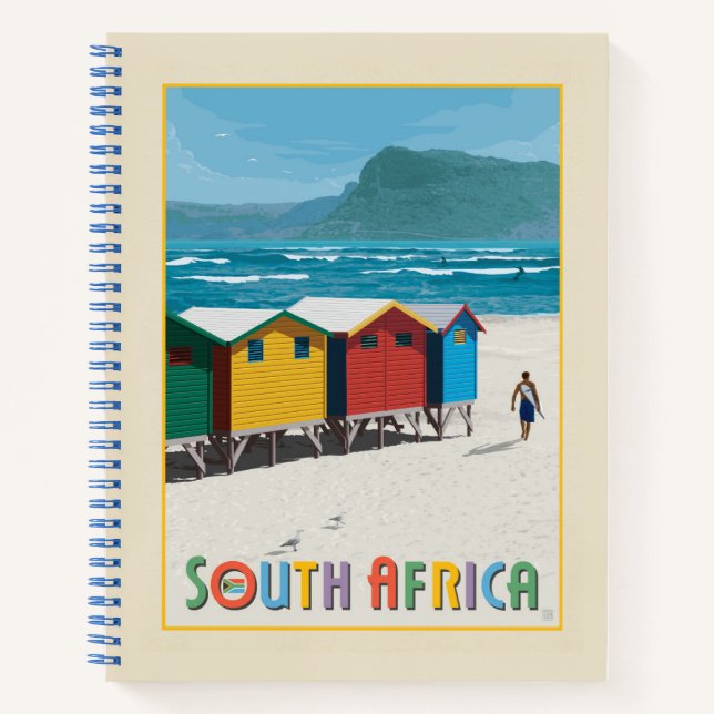 Südafrika | Muizenberg Beach Notizbuch (Vorderseite)