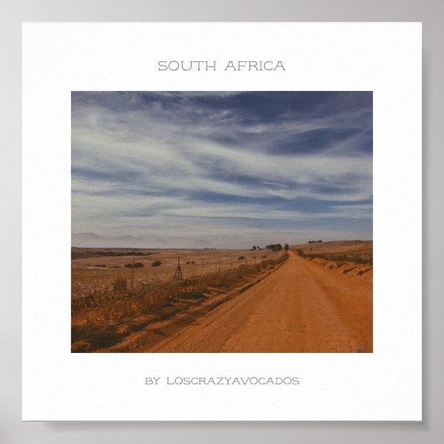 Südafrika Naturlandschaftsplaner Poster (Vorne)