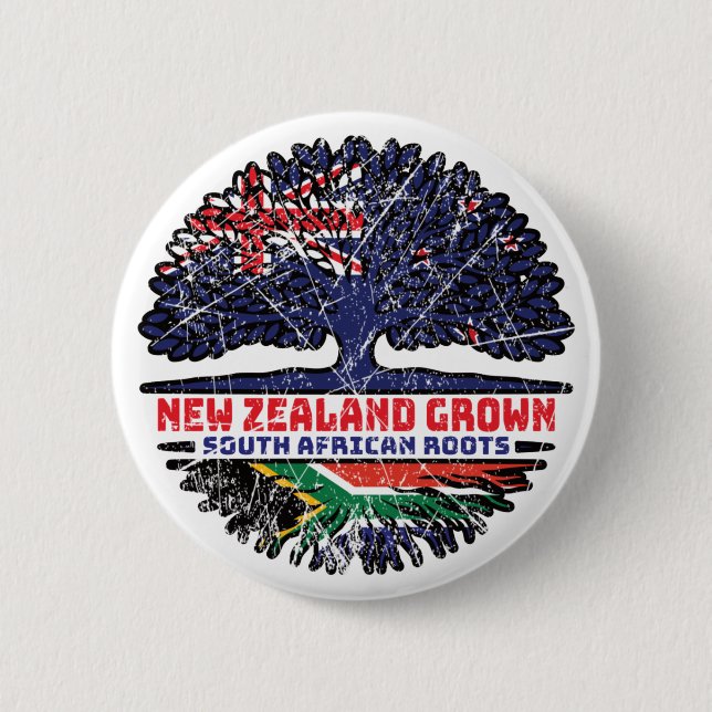 Südafrika Neuseeland Neuseeland Button (Vorderseite)