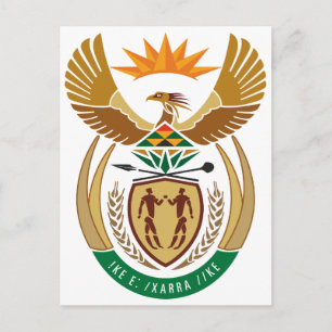 Südafrika Offizieller Wappen-Heraldry-Symbol Postkarte