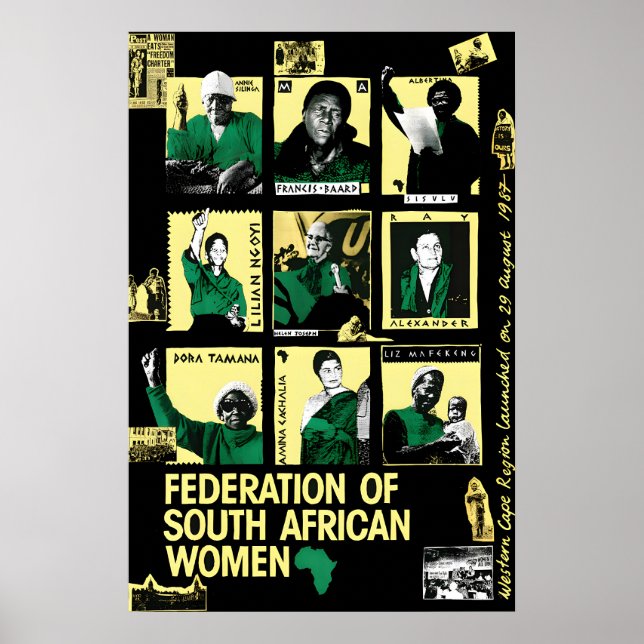 Südafrika Politisches Plakat Föderation Süd (Vorne)