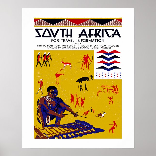 Südafrika Poster (Vorne)