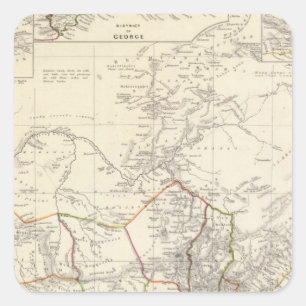 Südafrika Quadratischer Aufkleber