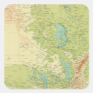 Südafrika Quadratischer Aufkleber