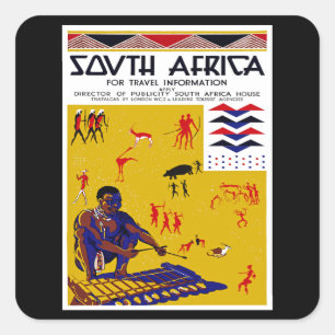 Südafrika Quadratischer Aufkleber