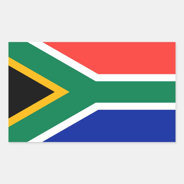 Südafrika Rechteckiger Aufkleber (Vorderseite)