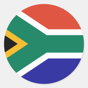 Südafrika Runder Aufkleber
