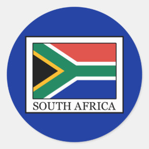 Südafrika Runder Aufkleber