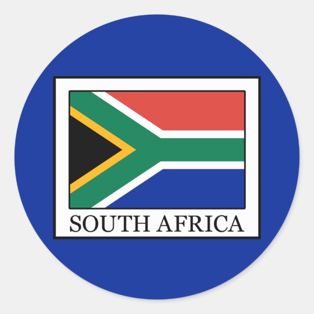 Südafrika Runder Aufkleber (Vorderseite)