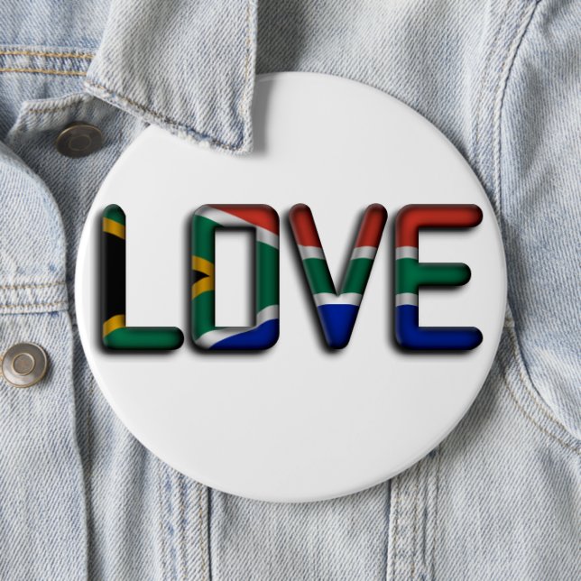 Südafrika Schöne Liebe Erstaunliche Text Zitat Kun Button (Beispiel)