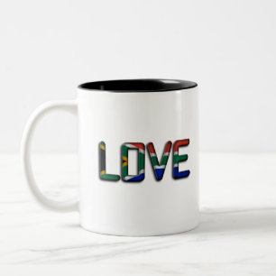Südafrika Schöne Liebe Erstaunliche Text Zitat Kun Zweifarbige Tasse