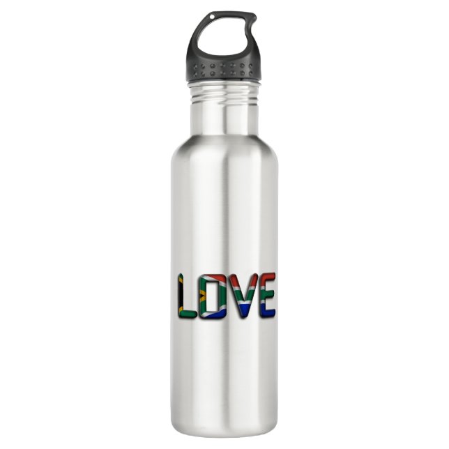 Südafrika Schöne Liebe Phantastisches Zitat Kunst Edelstahlflasche (Vorderseite)