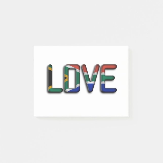Südafrika Schöne Liebe Phantastisches Zitat Kunst Post-it Klebezettel (Vorderseite)