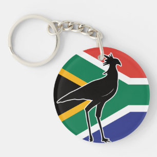 Südafrika Sekretär für Vögel Afrikas Schlüsselanhänger