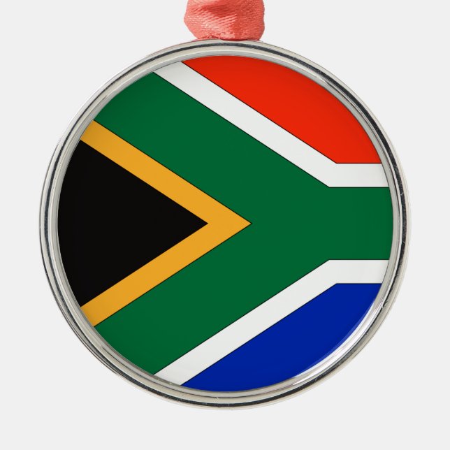 Südafrika Silbernes Ornament (Vorne)