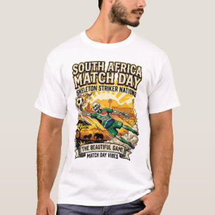 Südafrika Spieltag Skelett Stürmer Nationen Hi T-Shirt