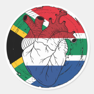 Südafrika Südafrika Niederlande Runder Aufkleber
