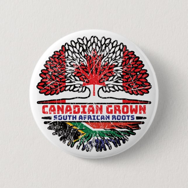 Südafrika Südafrikanischer Kanadischer Tree Button (Vorderseite)