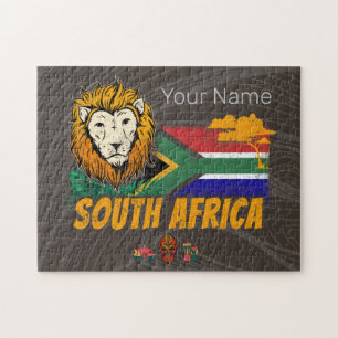 Südafrika Vintage Löwenflagge Safari-Souvenir