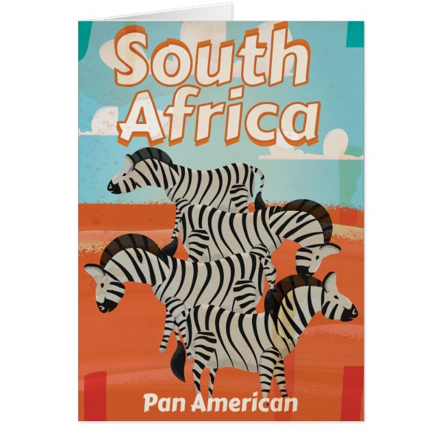 Südafrika Vintage Travel Poster (Vorne)