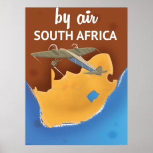 Südafrika Vintage Travel Poster
