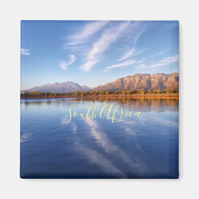 Südafrika Wassergebirge Seenlandschaft Magnet (Vorne)