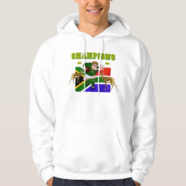 Südafrika-Welt verficht Rugby Hoodie (Vorderseite)