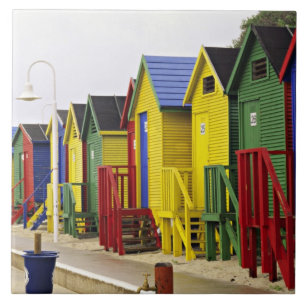 Südafrika, Western Cape, St James. Bunt Fliese