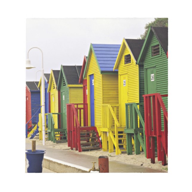 Südafrika, Western Cape, St. James. farbenfroh Notizblock (Vorderseite)