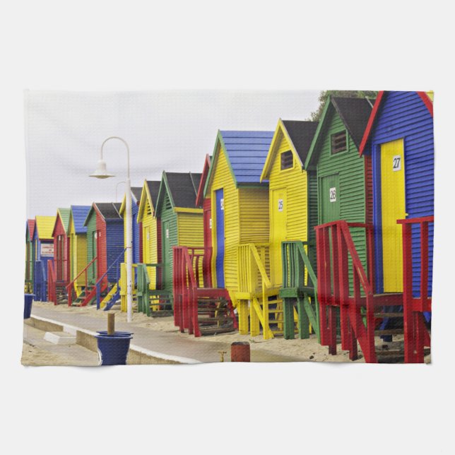 Südafrika, Western Cape, St. James.farbig Handtuch (Horizontal)
