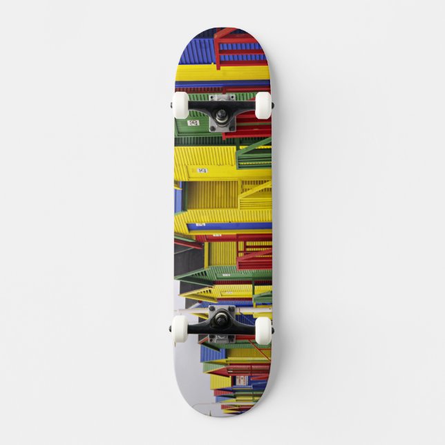 Südafrika, Western Cape, St. James.farbig Skateboard (Vorderseite)