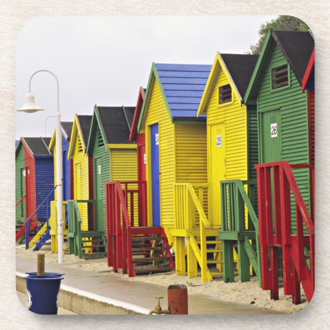 Südafrika, Western Cape, St. James.farbig Untersetzer (Vorderseite)