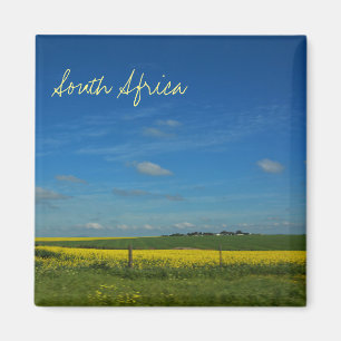 Südafrika ZA Canola Field Landschaftsbild Magnet