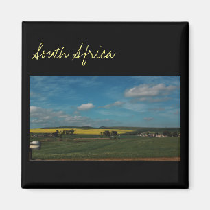 Südafrika ZA Rapsfeld Landschaftsansicht Magnet