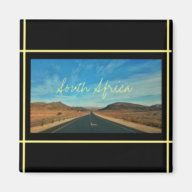 Südafrika ZA Road Landsview Magnet (Vorne)