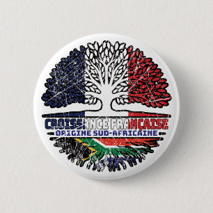 Südafrikanisch Südafrika Französisch Frankreich Ba Button